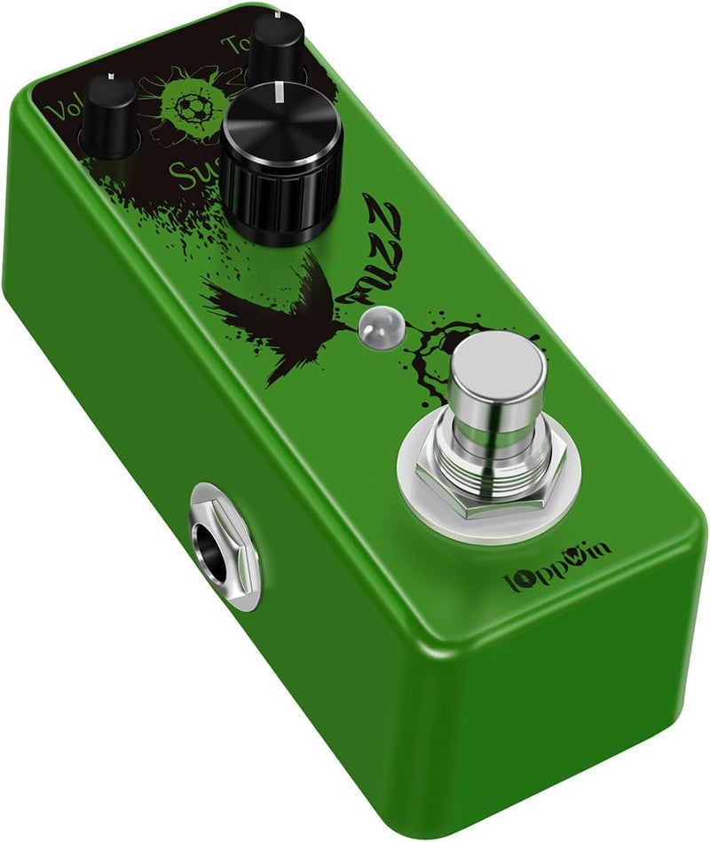 IOppWin Fuzz Buff Guitar Effect Pedal - Legendary Sweet Fuzz Tone, Metal Enclosure, True Bypass, Mini Size (DC 9V) - Image 3